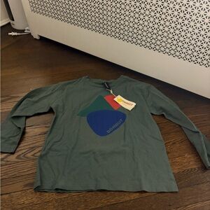 Bonmot Brand New Forest Green Kids Long Sleeve Tee